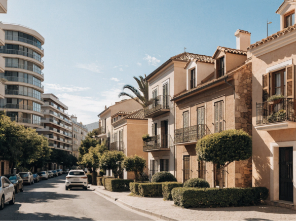 Vista residencial de Málaga para artículo sobre precio de la vivienda y venta de inmuebles