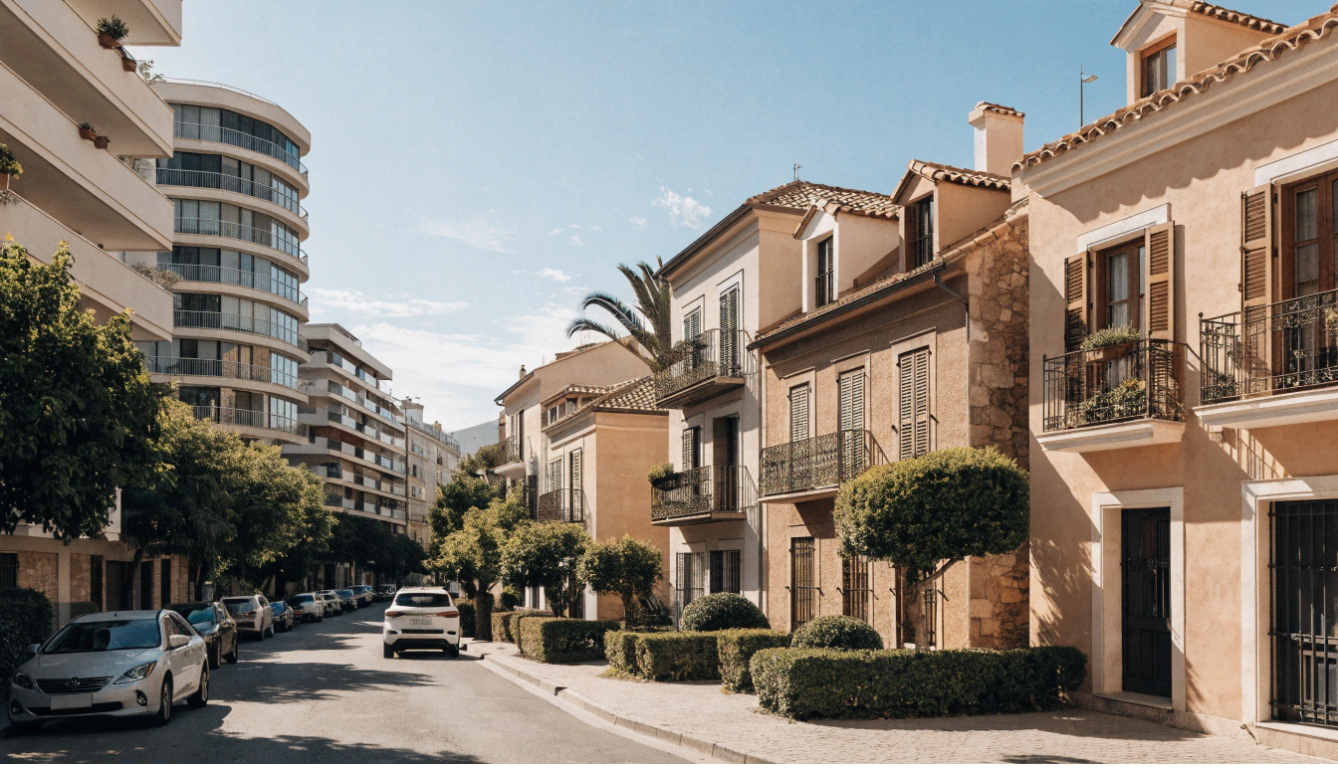 Vista residencial de Málaga para artículo sobre precio de la vivienda y venta de inmuebles